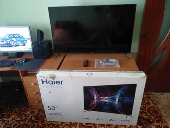 Телевизор Haier K6500U ДИАГОНАЛЬ 50 Kaspi Red в отличном состоянии