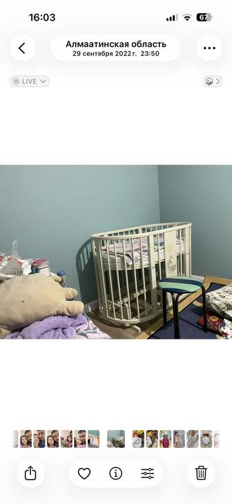 Детская кровать манеж