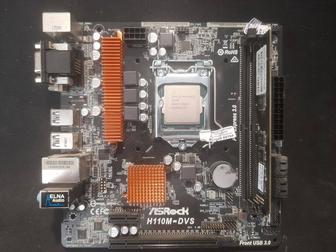 Материнская плата ASRock H110M-DVS R3.0 плюс Pentium G4400 плюс ОЗУ DDR4