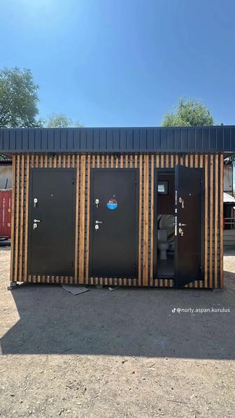 Туалет из металла конструкция 4х2,5 размер