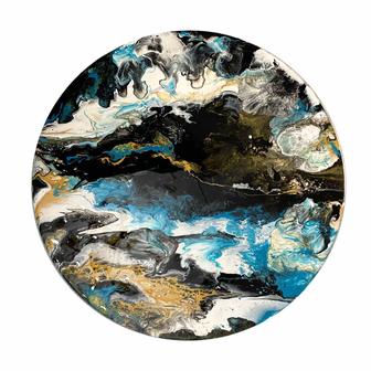 Картина в технике флюид арт