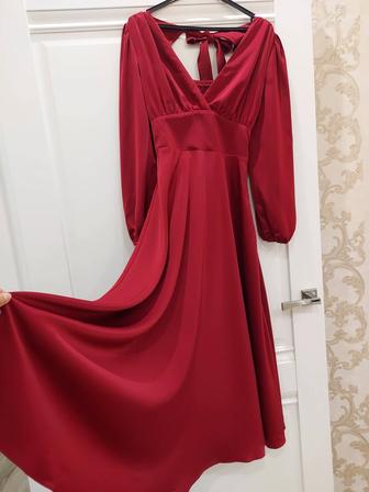 Платье бордовое Lichi
