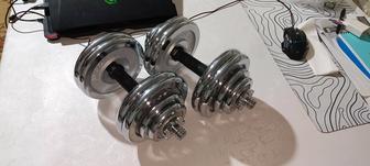 Гантели разборные. Общий вес 30 кг