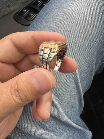 Кольцо мужской серебро 925