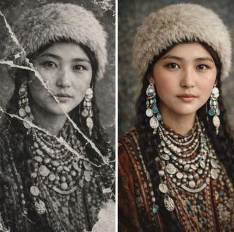 Восстановление и оживление старых фото Коллажи, видео