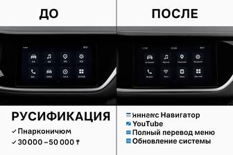 Русификация / Обновление мультимедиа для новых автомобилей