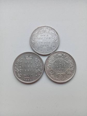 Индия 1 Рупия Серебро