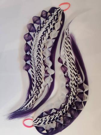 Готовые хвосты из канекалона