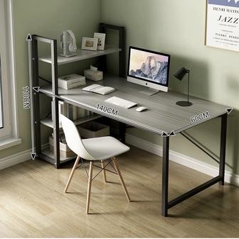 Компьютерный стол Structo-140 white/grey