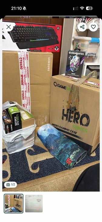 Продам монитор, системный блок, наушники, мышку, клавиатура