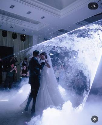 Эффект золушка дым фонтан пузырьки шарик