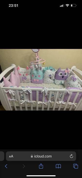 Продам бортики на кроватку