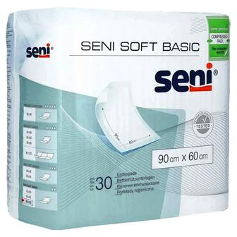 Одноразовые впитывающие пеленки SENI SOFT BASIC, 60-90 трехслойные