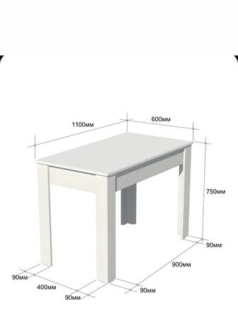 Новый стол 110-60-75 без сборки в коробке