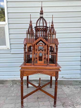 Антикварный домик для птиц викторианском стиле Франция 19в