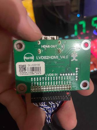 Плата LVDS to HDMI, LVDS2HDMI V4.0, переходник