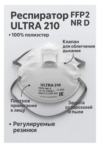 Респиратор Ultra полумаска FFP2 Ulytau-Ultra