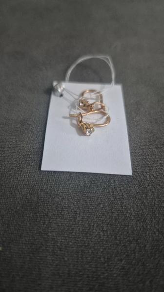 Детские золотые серьги