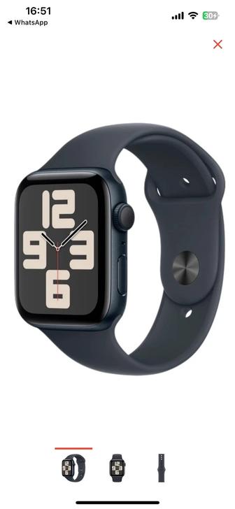 Смарт-часы Apple Watch SE GPS Gen.2 2024 S/M 40 мм черный-черный