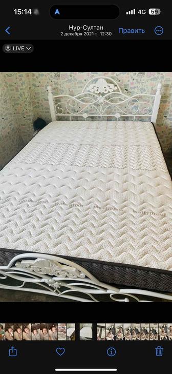 Продам кровать с ортопедическим матрасом