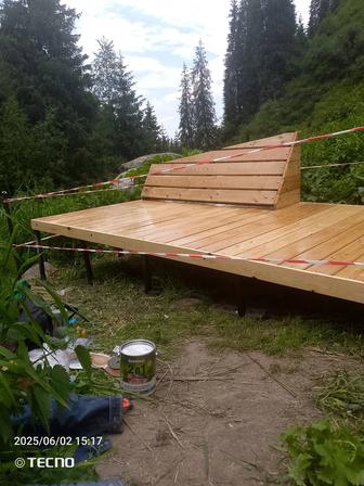 Навесы Кровля Беседки Заборы Ворота Лестницы Мосты Тропы Скамейки