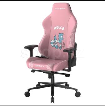 Кресло игровое компьютерное DXRacer CRAFT Hello Human Cat CRA/H008/P, Pink-