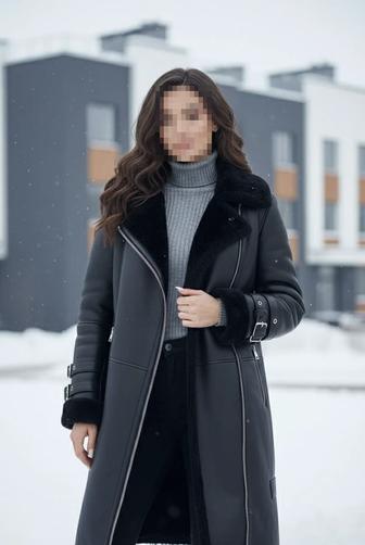 НОВАЯ итальянская дубленка 44-46