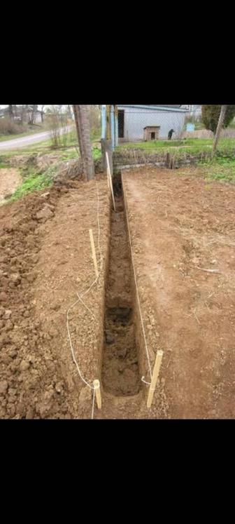 Копаем траншей , септик