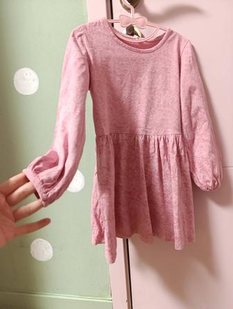 3 трикотажных платья размер 110-116