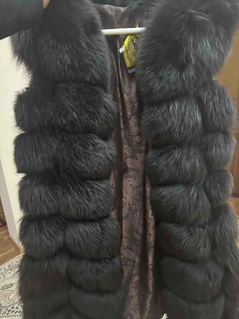 Песцовая безрукавка