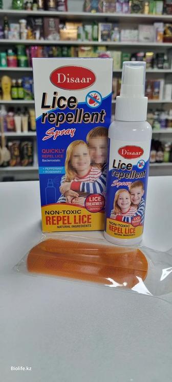 Спрей от педикулеза, вшей и Disaar lice repellent spray 120 ml