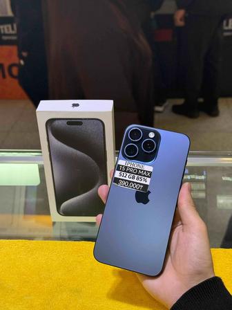 iPhone 15 ProMax 256Gb 85% и 86%-370.000тг Рассрочка бар 12/24ай