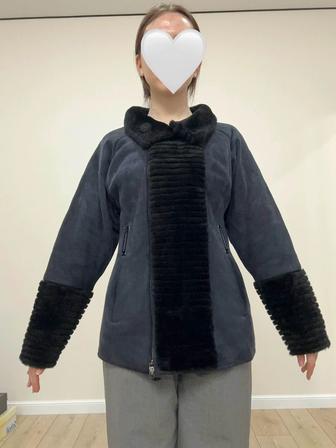 дубленка овчина 100%, на зиму, Турция, размер M/L, б/у, состояние идеальное