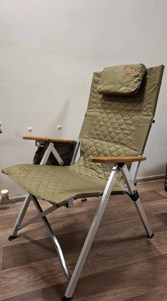 Кресло кемпинговое складное с откидной спинкой