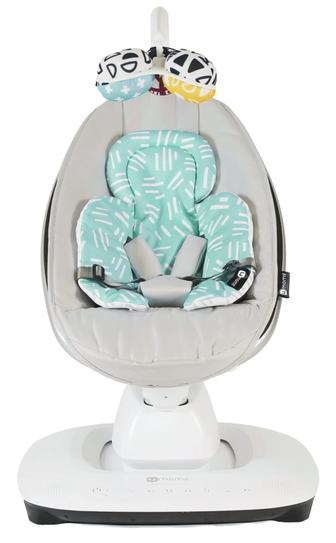 Электрокачели 4Moms MamaRoo5 Grey с вкладышем Mint/Mesh