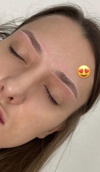 Ламинирование бровей, коррекция бровей окрашивание бровей