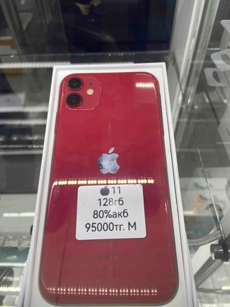 Телефон iPhone 11 128 гб 80%акб