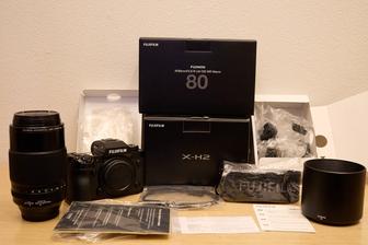 Фотоаппарат Fujifilm X-H2 и объектив Fujifilm XF 80mm f/2.8