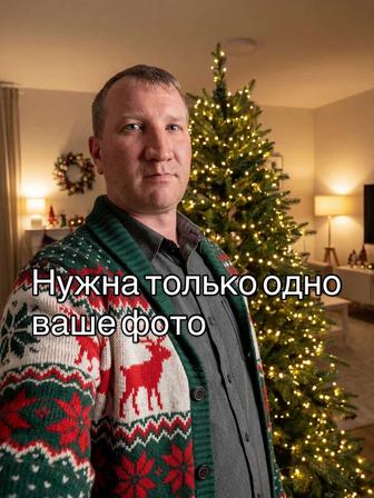 Новогодняя нейро-фотосессия