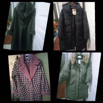 Женские пуховики куртки зимние, Дубленка, пальто с воротником новые