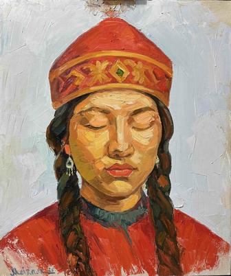 Картина маслом Тайная мысль