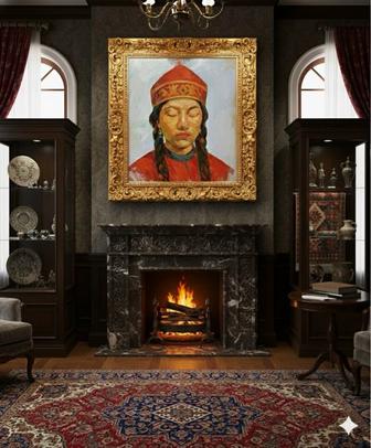 Картина маслом Тайная мысль