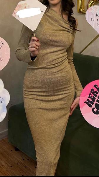 Золотистое платье Zara