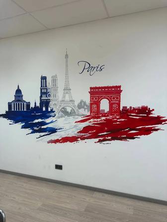 Роспись стен, досок в пекарнях и декоративное оформление под заказ.