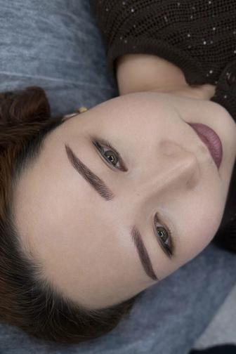 Перманент бровей модель