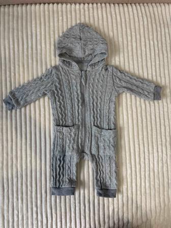 Детский комбинезон для новорожденных, хлопок, на 0-3 месяцев,рост 45-55 см.