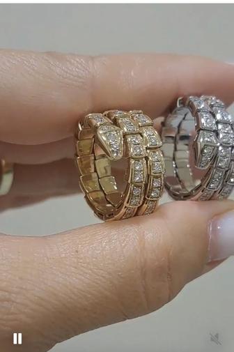 Булгари кольцо с бриллиантами