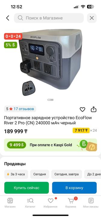 Портативное зарядное устройство EcoFlow RIVER 2 Pro