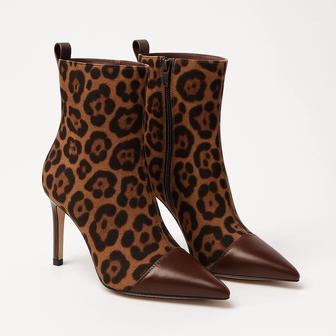 Сапоги с леопардовым принтом