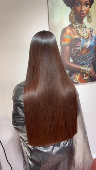 Кератиновое выпрямление